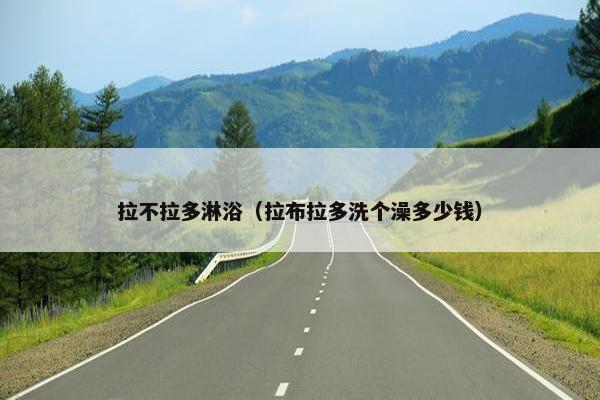 拉不拉多淋浴（拉布拉多洗个澡多少钱）
