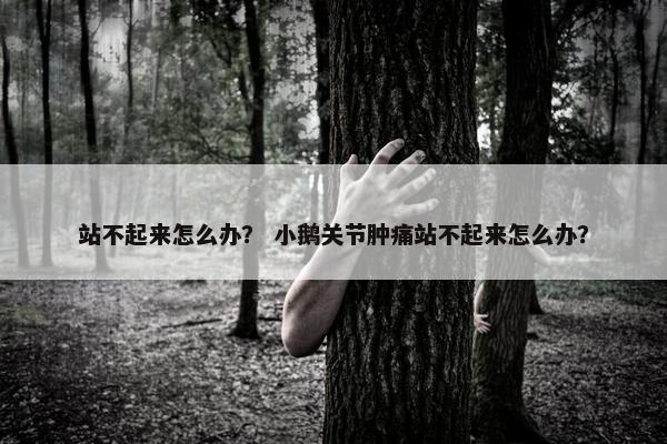 站不起来怎么办？ 小鹅关节肿痛站不起来怎么办？