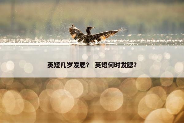 英短几岁发腮？ 英短何时发腮？