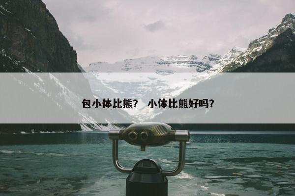 包小体比熊? 小体比熊好吗?
