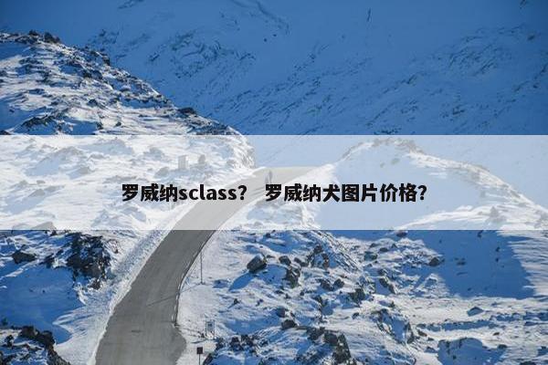 罗威纳sclass? 罗威纳犬图片价格?