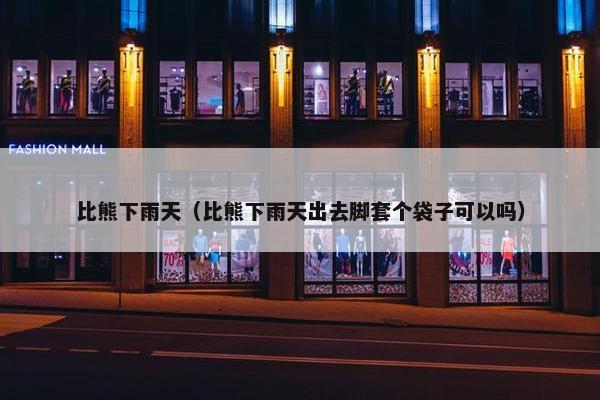 比熊下雨天（比熊下雨天出去脚套个袋子可以吗）