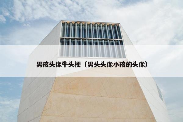 男孩头像牛头梗（男头头像小孩的头像）