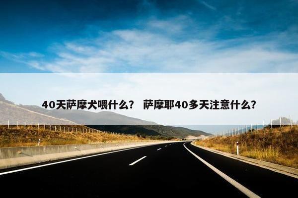 40天萨摩犬喂什么？ 萨摩耶40多天注意什么？