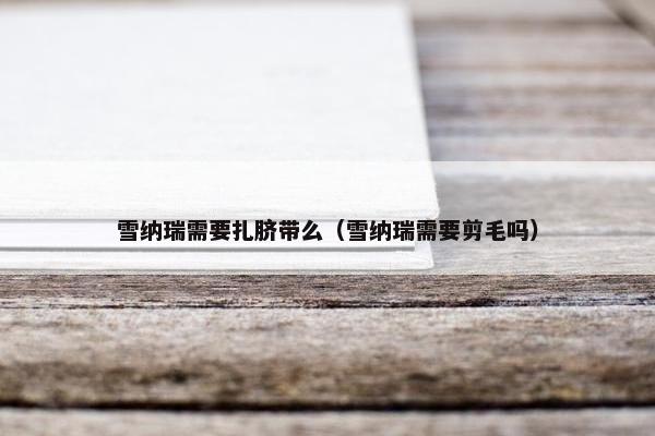 雪纳瑞需要扎脐带么（雪纳瑞需要剪毛吗）