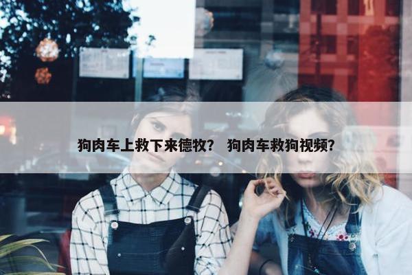 狗肉车上救下来德牧？ 狗肉车救狗视频？