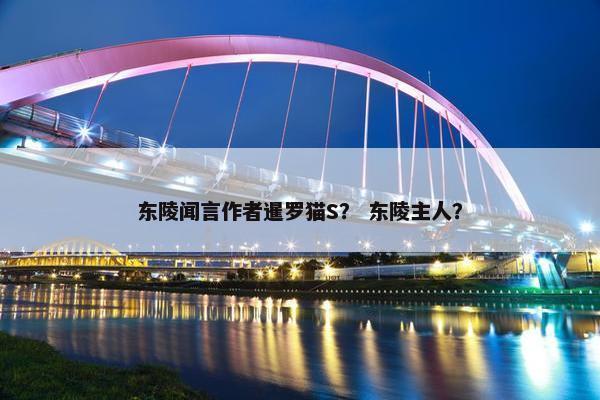 东陵闻言作者暹罗猫S？ 东陵主人？