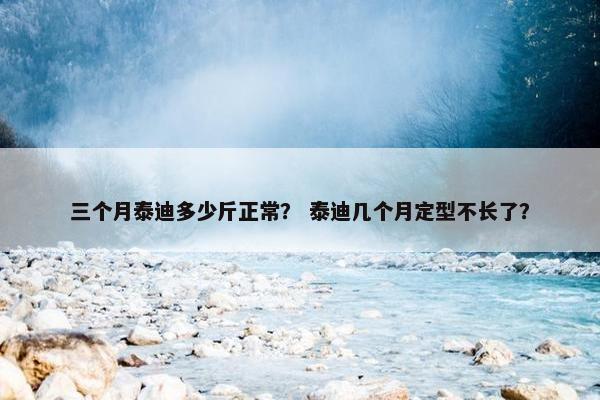 三个月泰迪多少斤正常？ 泰迪几个月定型不长了？