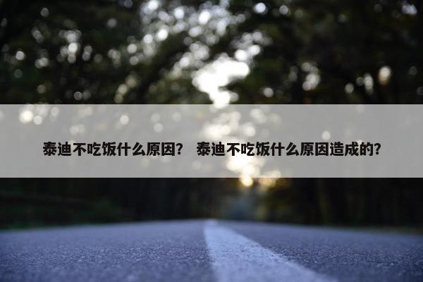 泰迪不吃饭什么原因？ 泰迪不吃饭什么原因造成的？