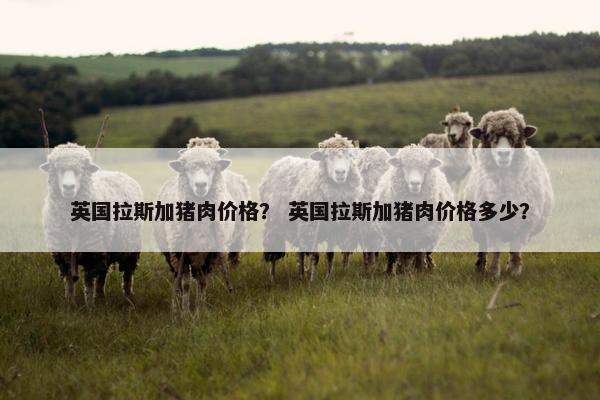 英国拉斯加猪肉价格？ 英国拉斯加猪肉价格多少？