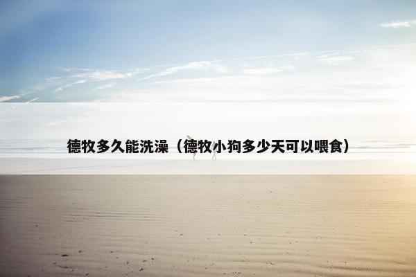 德牧多久能洗澡（德牧小狗多少天可以喂食）