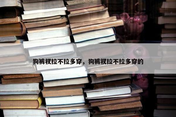 狗裤衩拉不拉多穿，狗裤衩拉不拉多穿的