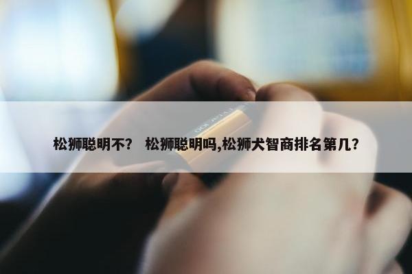 松狮聪明不？ 松狮聪明吗,松狮犬智商排名第几？