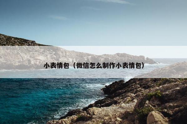 小表情包（微信怎么制作小表情包）