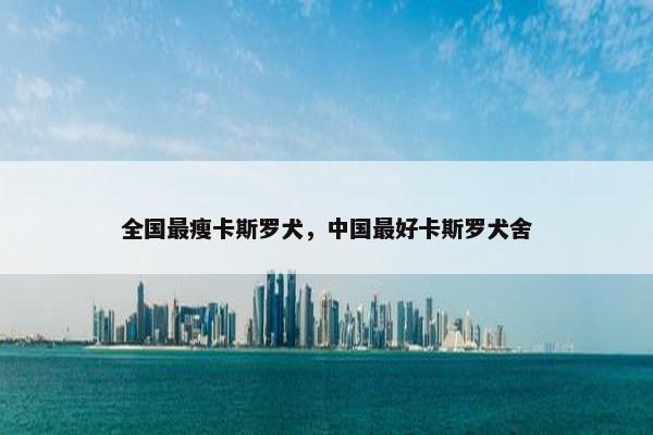 全国最瘦卡斯罗犬，中国最好卡斯罗犬舍