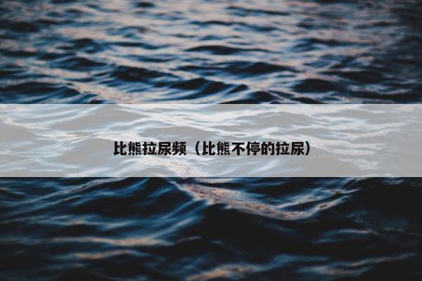 比熊拉尿频（比熊不停的拉尿）