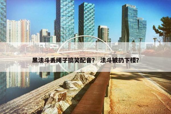 黑法斗丢绳子搞笑配音？ 法斗被扔下楼？