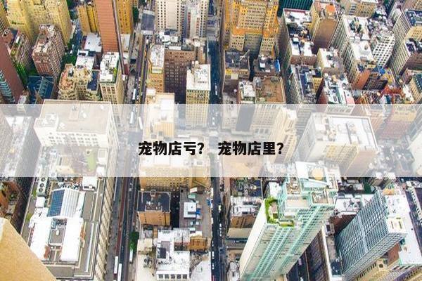宠物店亏？ 宠物店里？