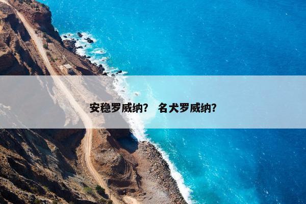 安稳罗威纳？ 名犬罗威纳？