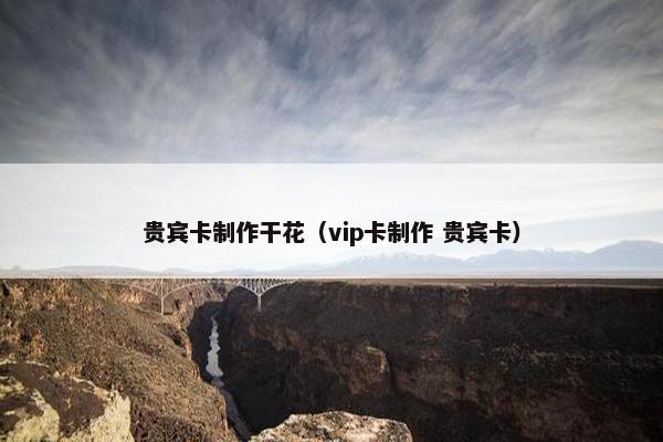 贵宾卡制作干花（vip卡制作 贵宾卡）