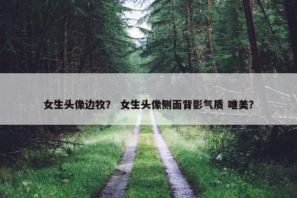 女生头像边牧? 女生头像侧面背影气质 唯美?