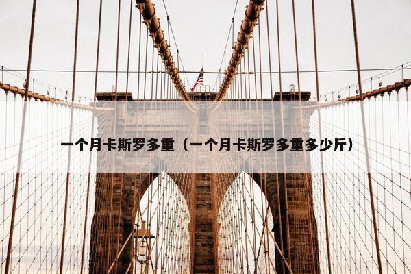 一个月卡斯罗多重（一个月卡斯罗多重多少斤）