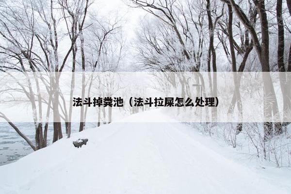 法斗掉粪池（法斗拉屎怎么处理）