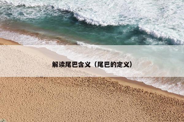 解读尾巴含义（尾巴的定义）