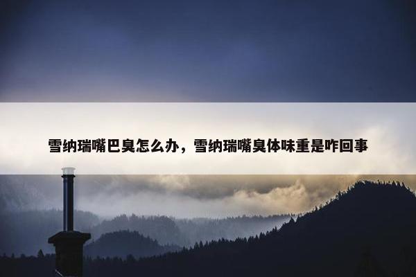雪纳瑞嘴巴臭怎么办，雪纳瑞嘴臭体味重是咋回事