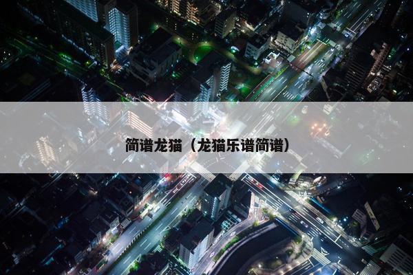 简谱龙猫（龙猫乐谱简谱）
