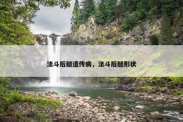 法斗后腿遗传病，法斗后腿形状