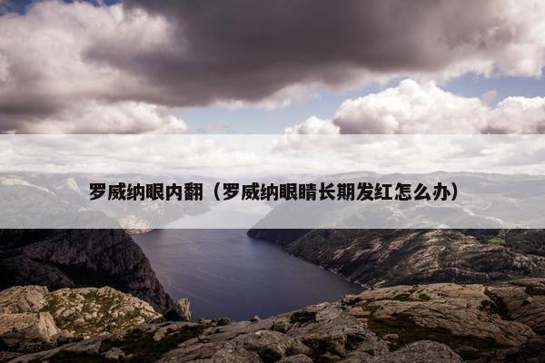 罗威纳眼内翻(罗威纳眼睛长期发红怎么办)