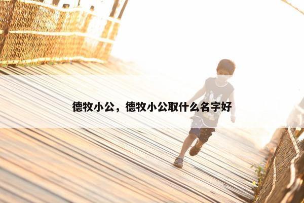 德牧小公，德牧小公取什么名字好