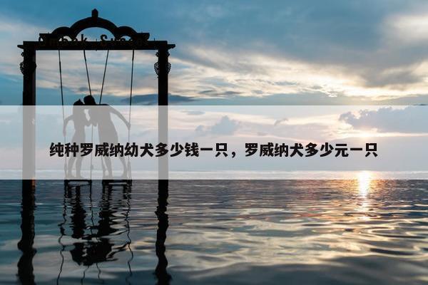 纯种罗威纳幼犬多少钱一只，罗威纳犬多少元一只