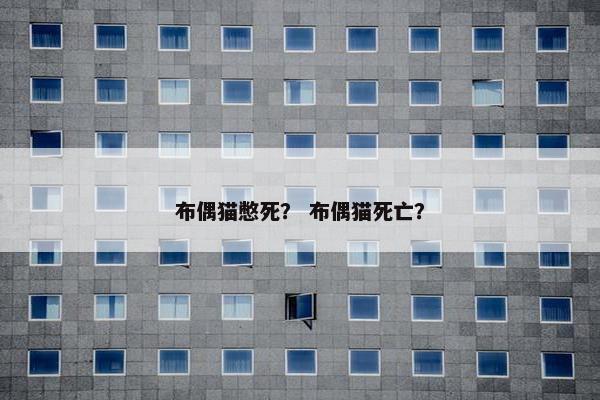 布偶猫憋死？ 布偶猫死亡？