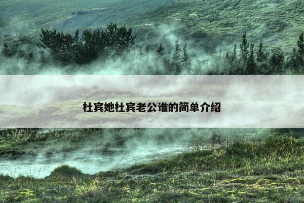杜宾她杜宾老公谁的简单介绍