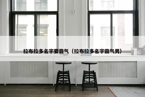 拉布拉多名字要霸气（拉布拉多名字霸气男）