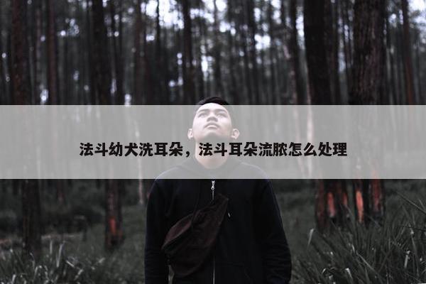 法斗幼犬洗耳朵，法斗耳朵流脓怎么处理