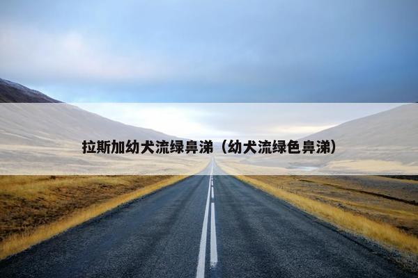 拉斯加幼犬流绿鼻涕（幼犬流绿色鼻涕）